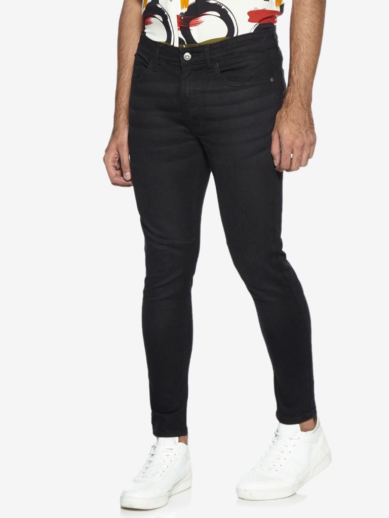 Nuon Black Slim - Fit Mid - Rise Jeans