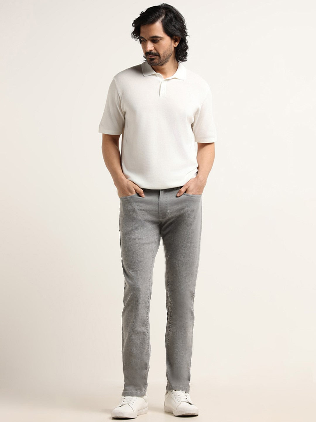 Ascot Grey Relaxed - Fit Mid - Rise Jeans