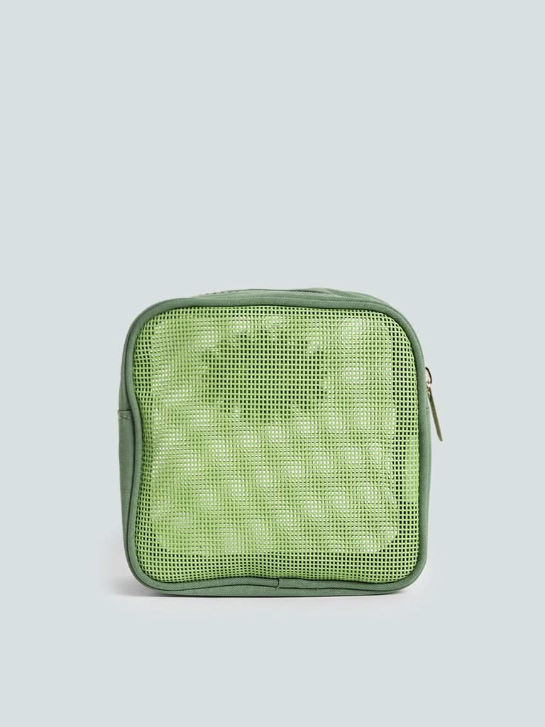 Studiowest Evil Eye Green Mesh Pouch