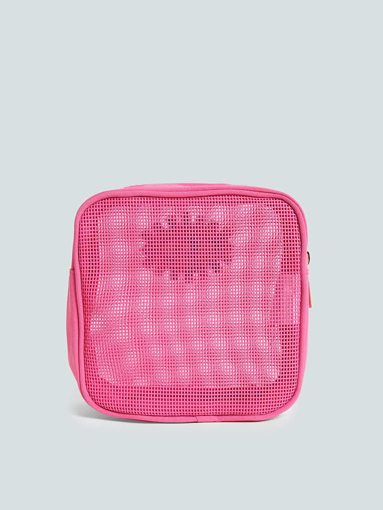 Studiowest Evil Eye Pink Mesh Pouch