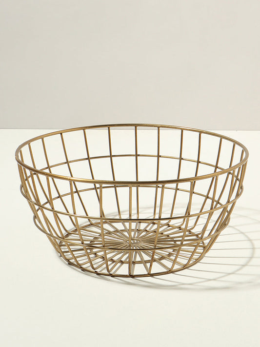 Westside Home Gold Fruit Basket