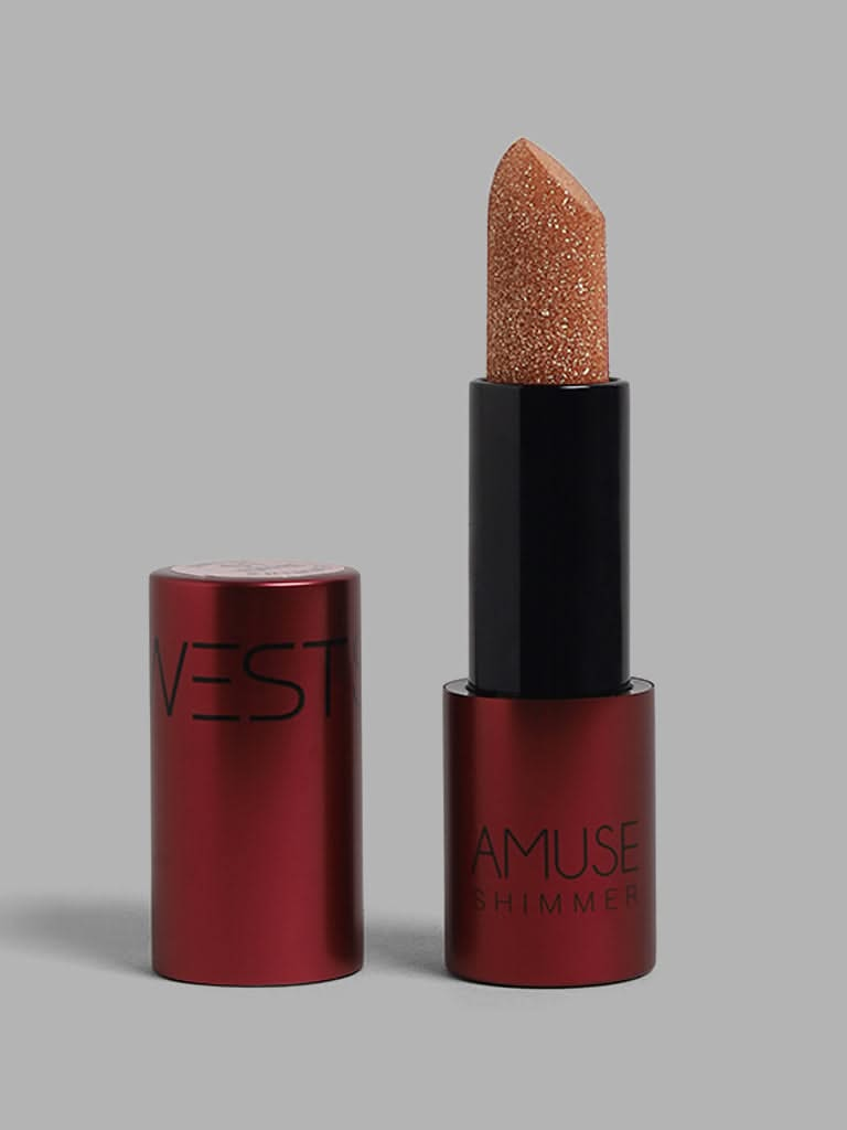 Studiowest Amuse Shimmer 01 Toffee Lipstick - 4 gm