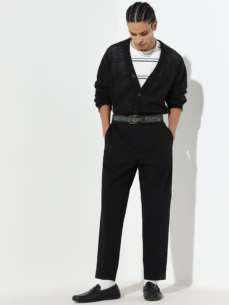 Ascot Black Relaxed Fit Chinos