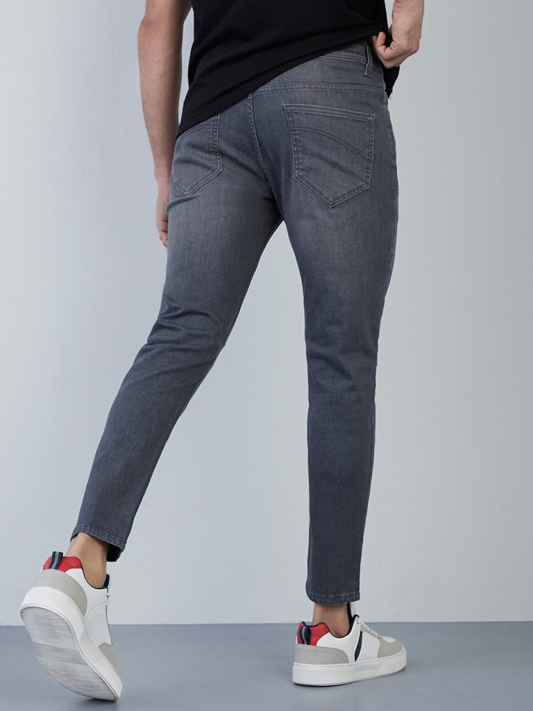 Nuon Grey Slim - Fit Mid - Rise Jeans