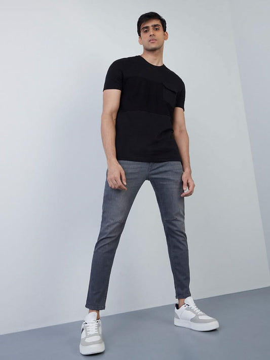 Nuon Grey Slim - Fit Mid - Rise Jeans