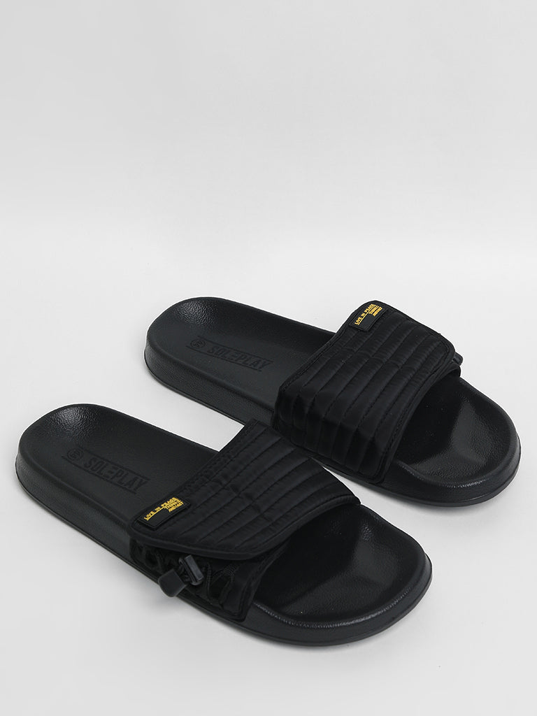 SOLEPLAY Black Utility Slides