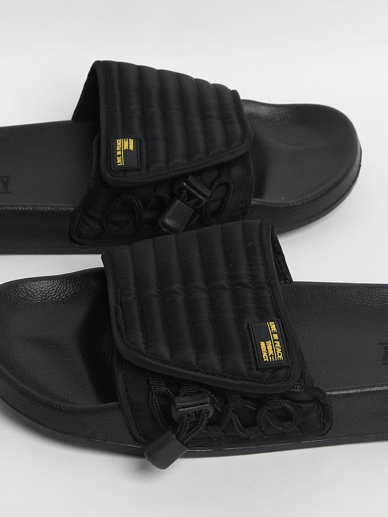 SOLEPLAY Black Utility Slides