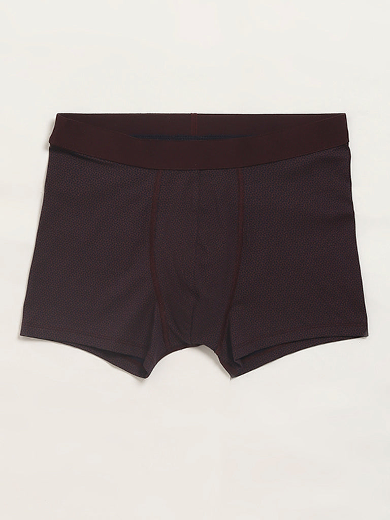 WES Lounge Wine Cotton Trunks - Pack of 2