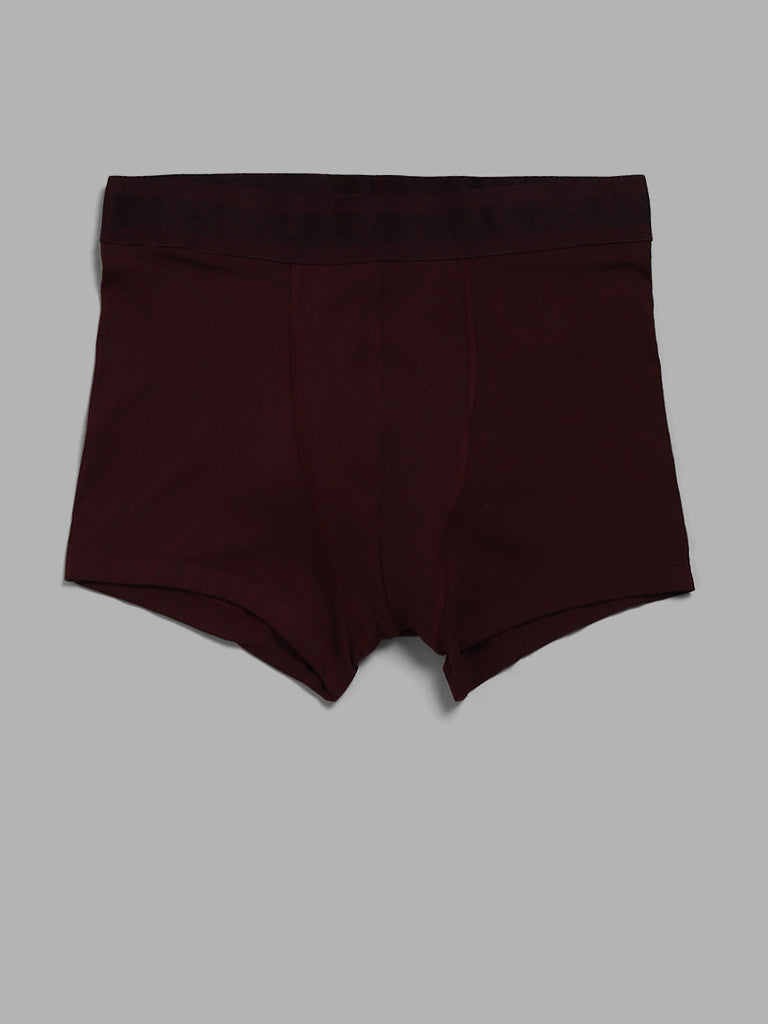 WES Lounge Navy & Maroon Trunks - Pack of 2