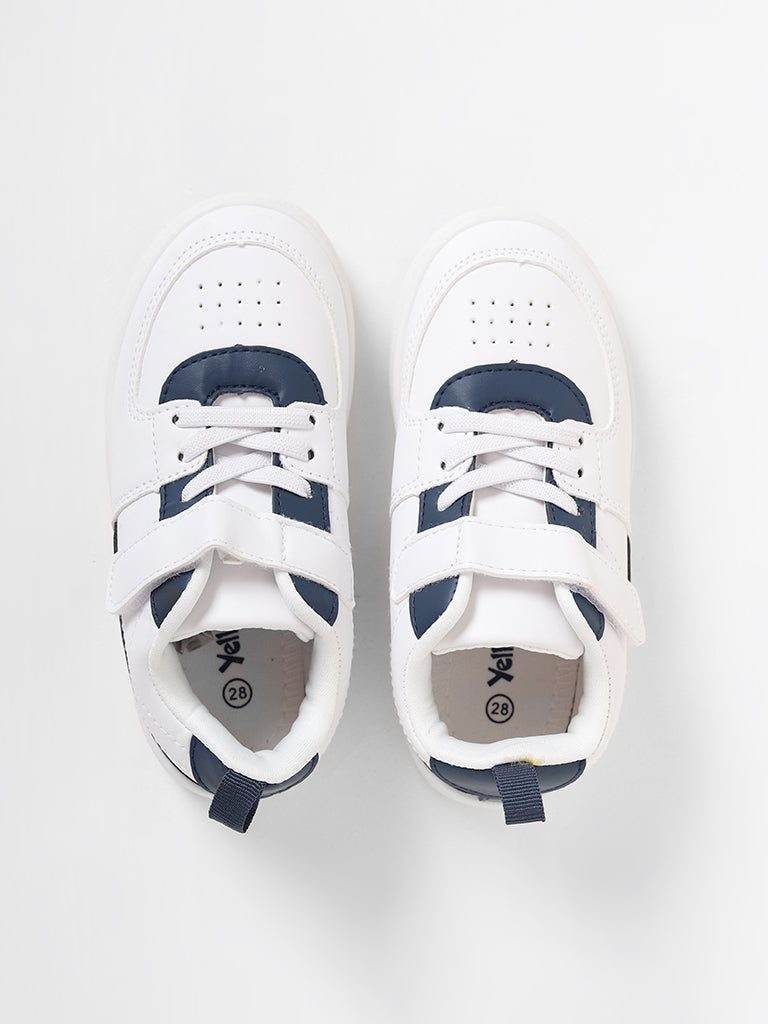 Yellow Navy White Sneakers