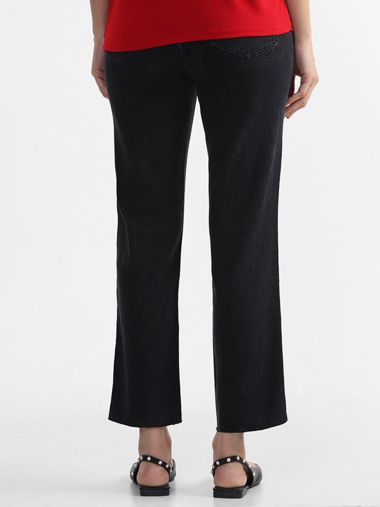 LOV Black Relaxed - Fit Mid - Rise Jeans