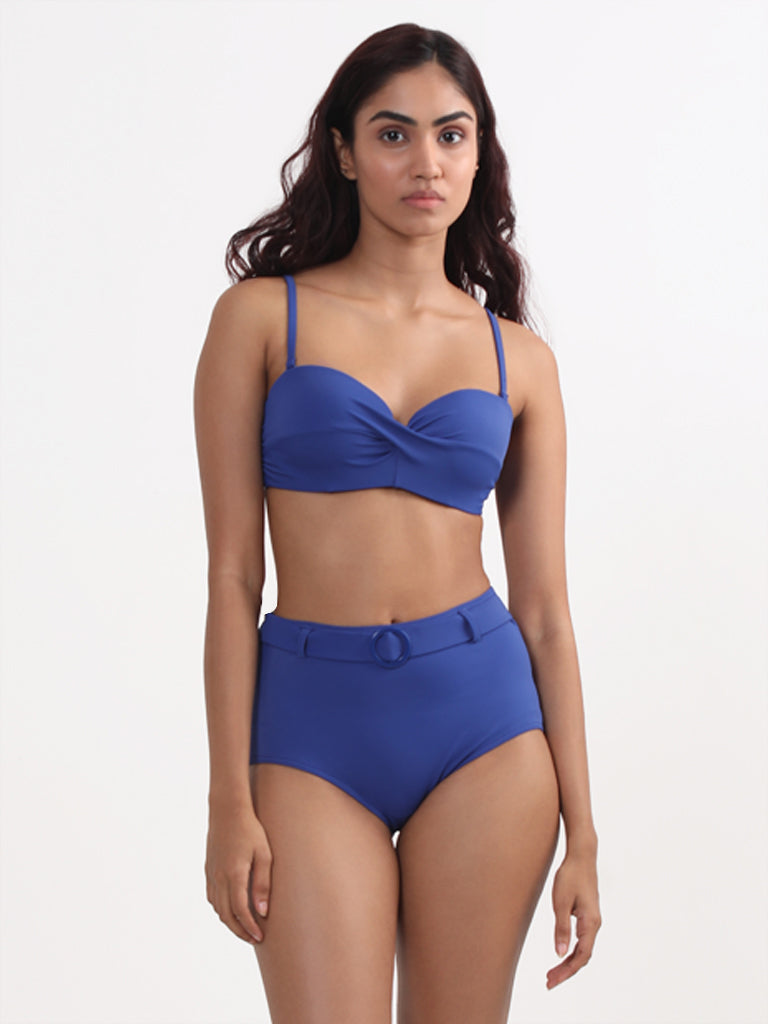 Wunderlove Plain Blue Boyshorts