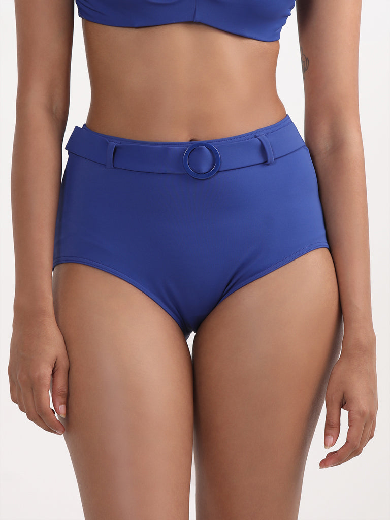 Wunderlove Plain Blue Boyshorts