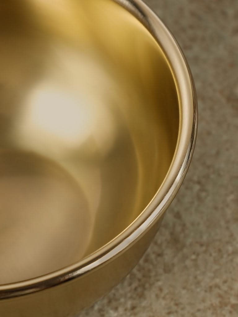 Westside Home Golden Stainless Steel Bowl - Large