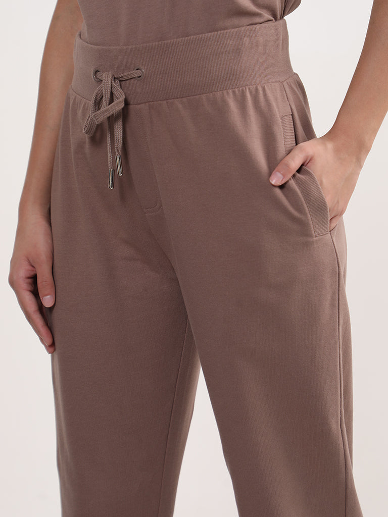 Studiofit Solid Brown Joggers