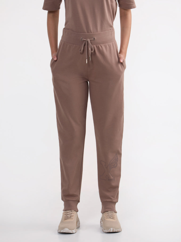 Studiofit Solid Brown Joggers