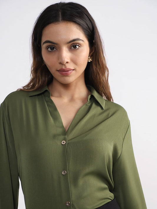 Wardrobe Olive Blouse