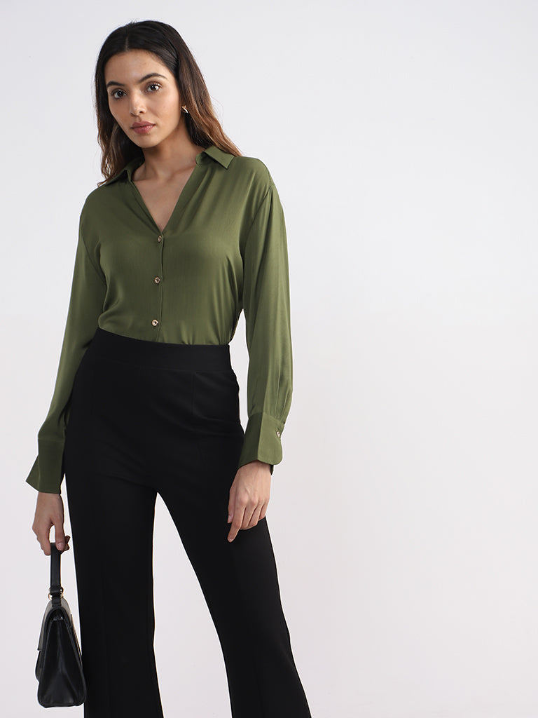 Wardrobe Olive Blouse