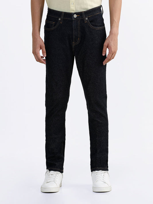 WES Casuals Blue Slim - Fit Mid - Rise Jeans