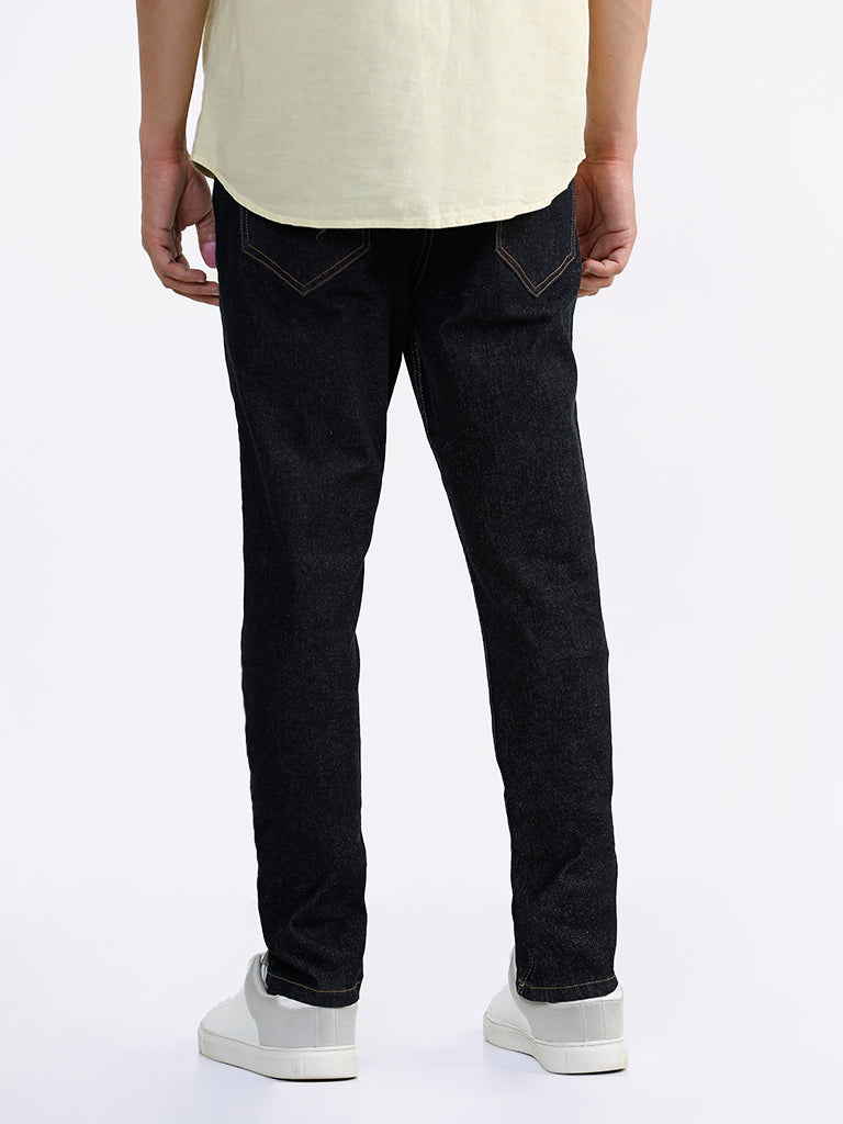 WES Casuals Blue Slim - Fit Mid - Rise Jeans