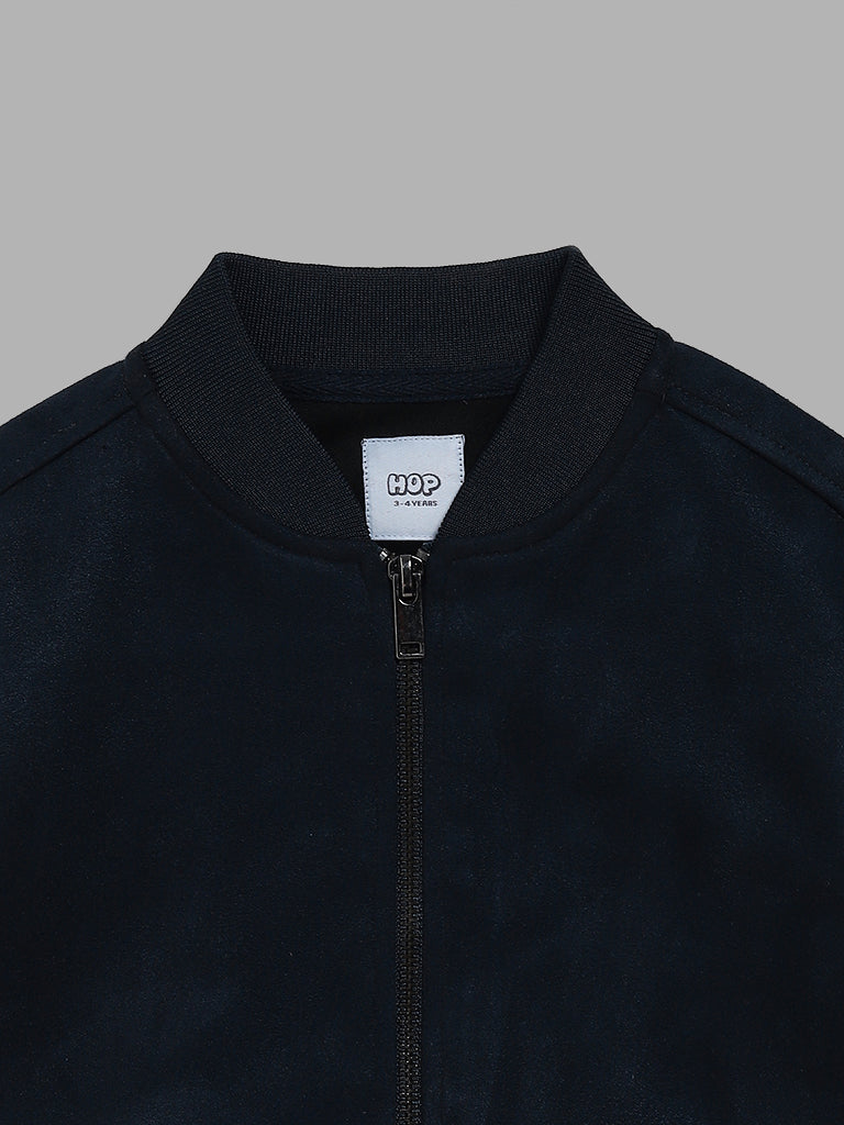 HOP Kids Navy Suede Jacket