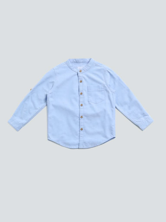 HOP Kids Plain Blue Shirt