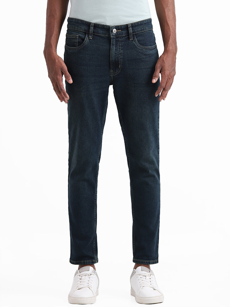 Nuon Blue Slim - Fit Mid - Rise Jeans