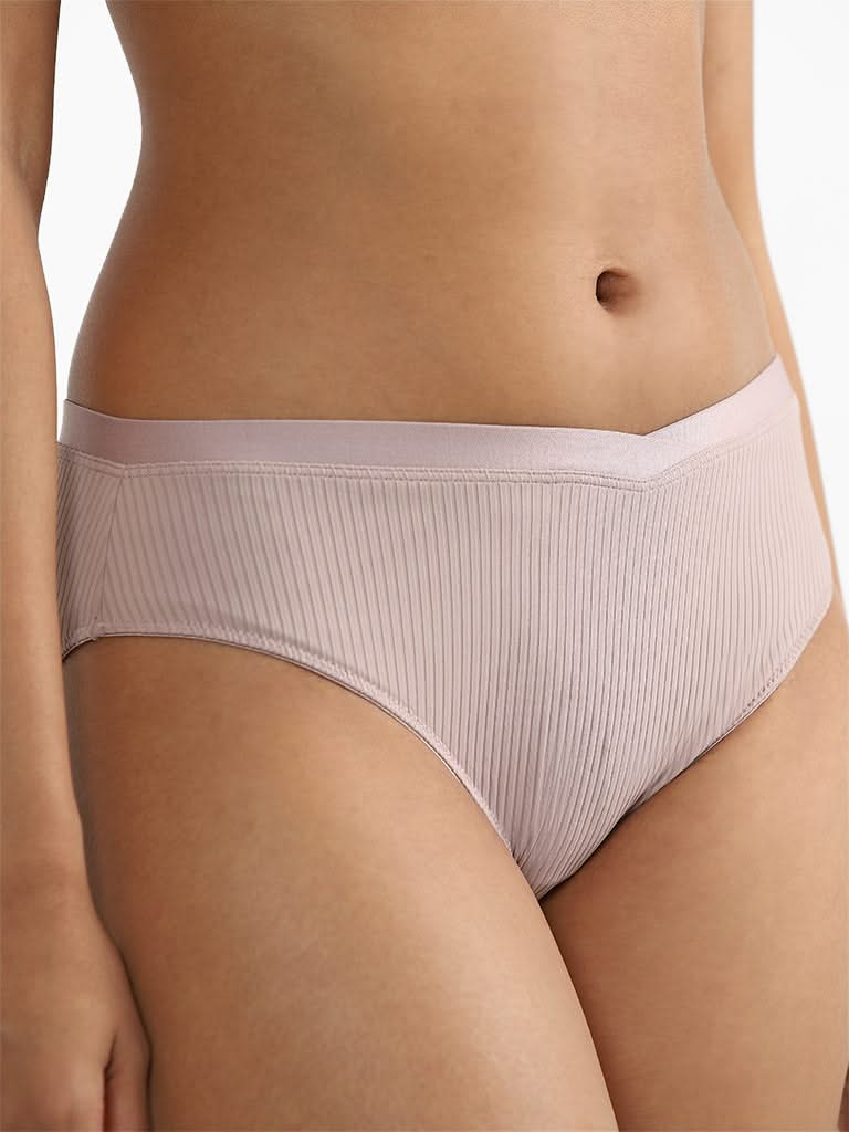 Wunderlove Light Taupe Beige Hi-Leg Brief