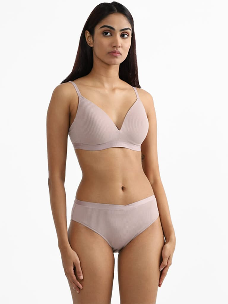 Wunderlove Light Taupe Beige Hi-Leg Brief