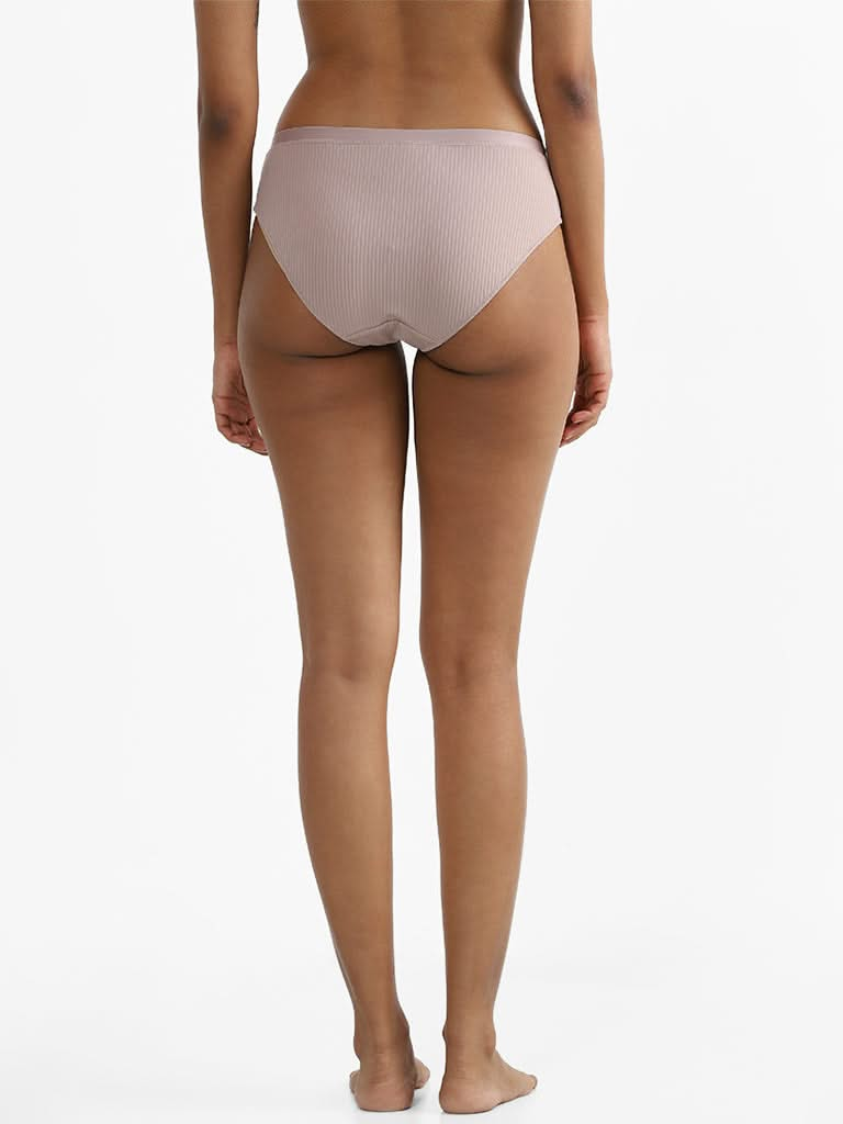 Wunderlove Light Taupe Beige Hi-Leg Brief