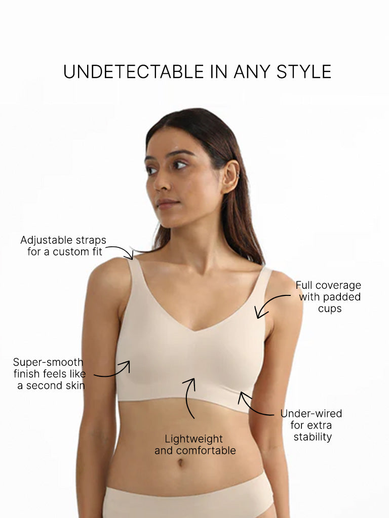 Wunderlove Nude Full Coverage Invisible Bra