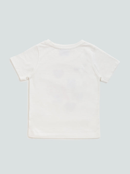 HOP Kids White Sequel Design T-Shirt