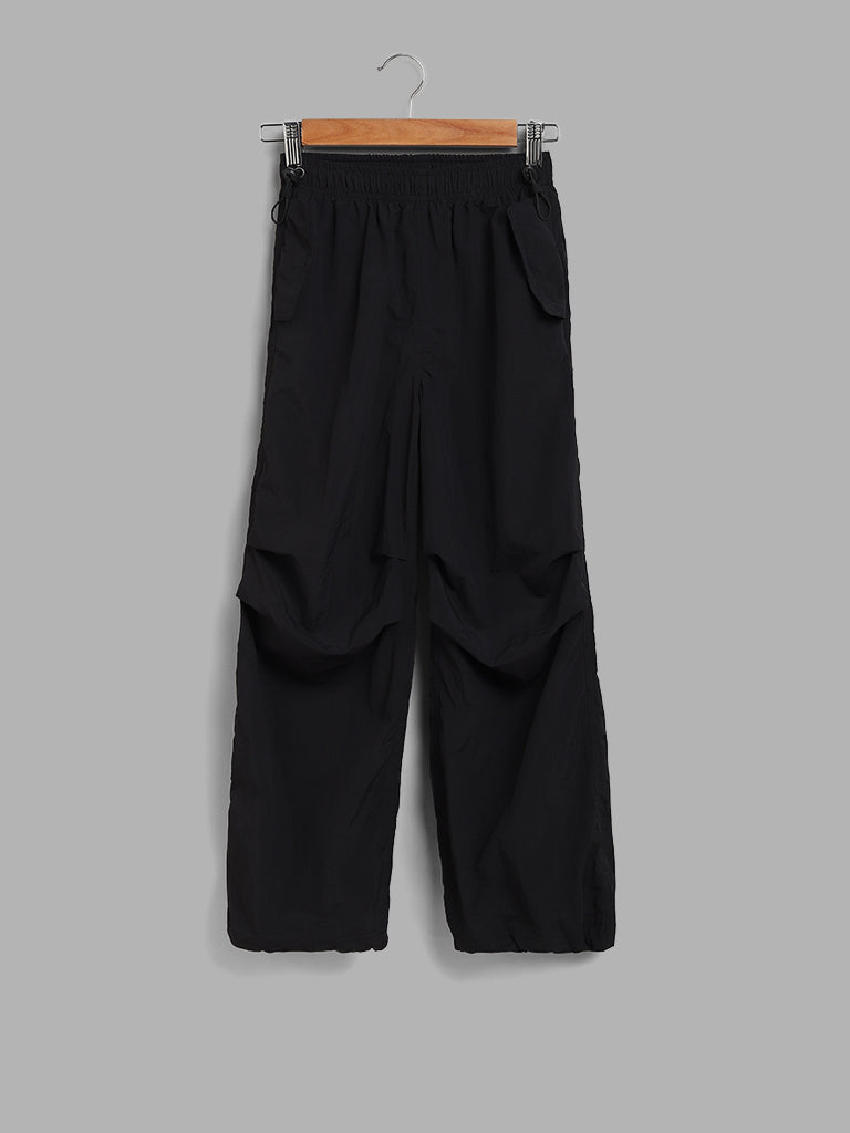 Y&F Kids Black Baggy Pants