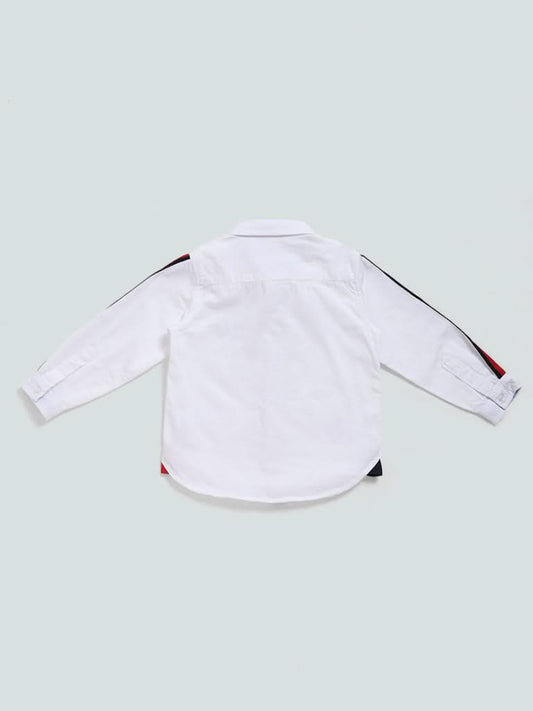 HOP Kids White Techno Robo Shirt