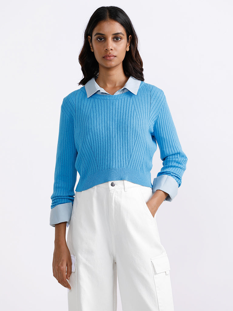 Nuon Blue Roxie Sweater