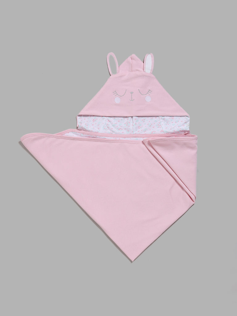 HOP Baby Pink Bunny Newborn Blanket