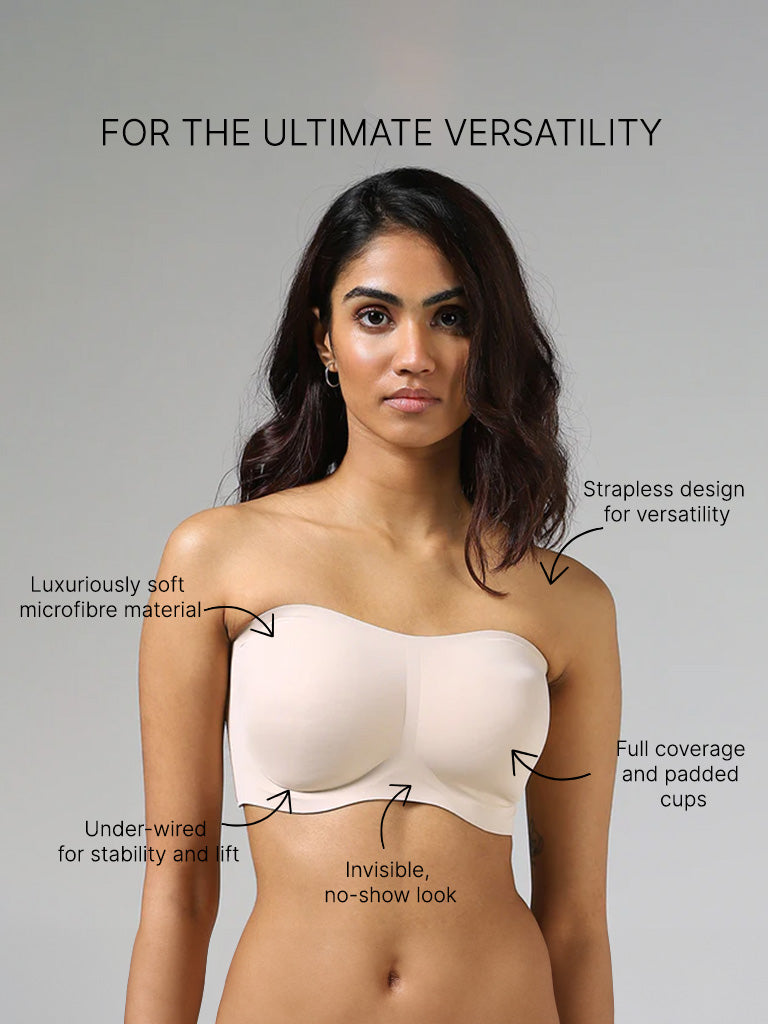 Wunderlove Nude Strapless Bra