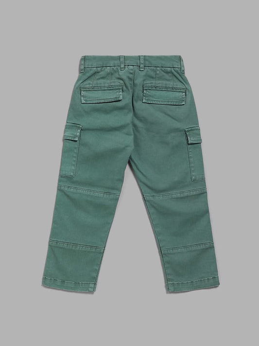 HOP Kids Sage Cargo Denim Pants