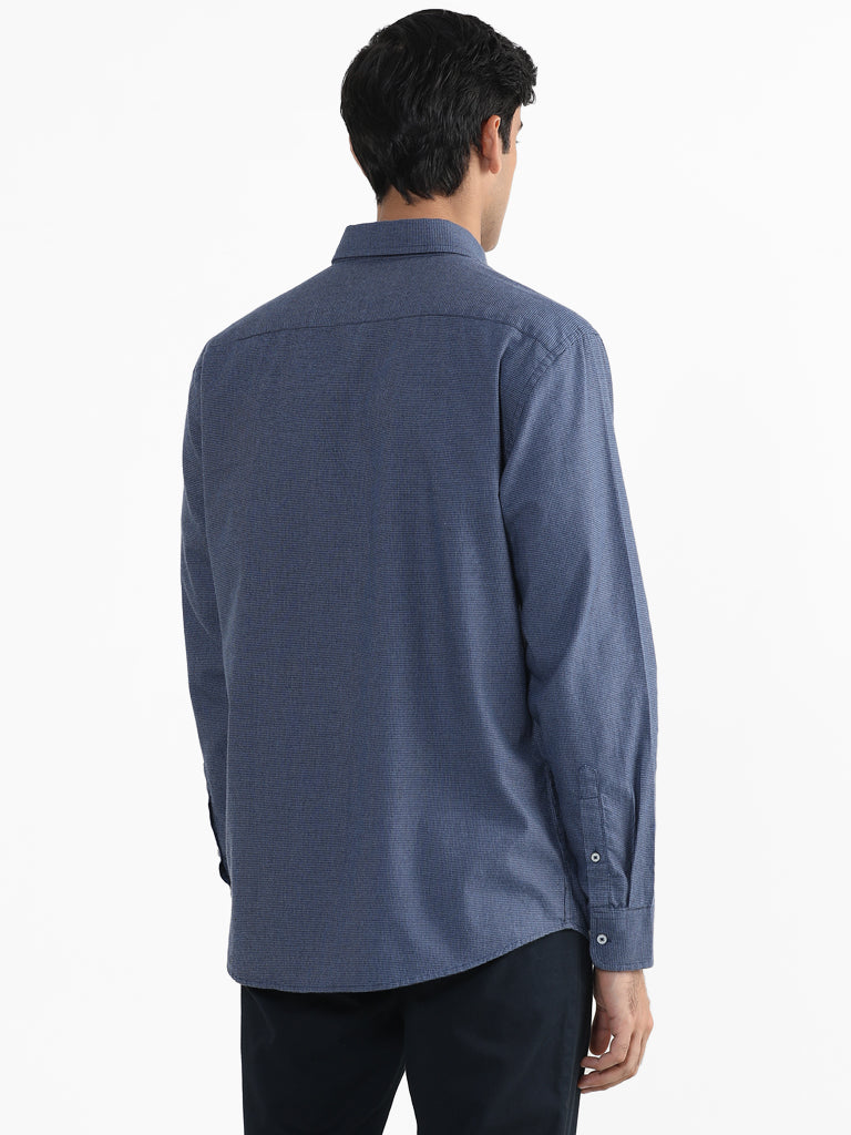 Ascot Dobby Blue Relaxed-Fit Shirt