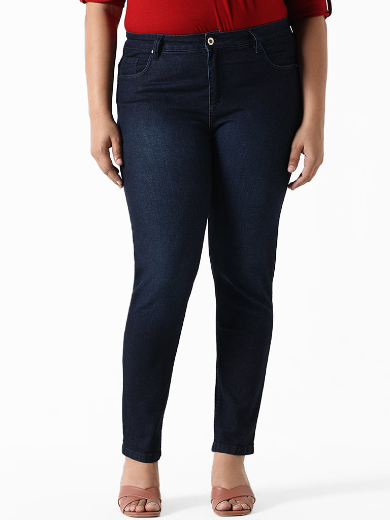 Gia Dark Blue Slim Fit Denim Jeans