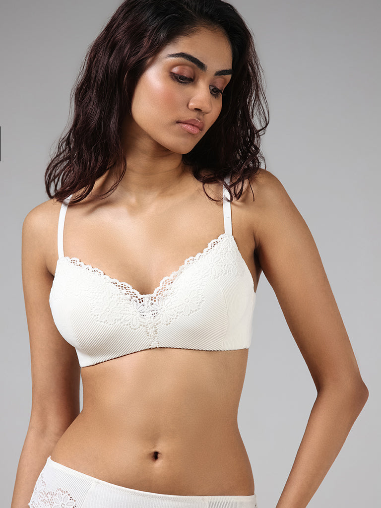 Wunderlove White Lace Bra