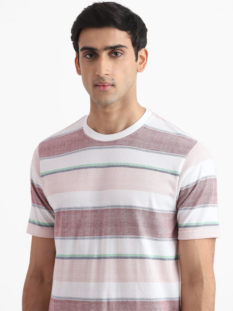 WES Lounge Printed Multicolor Relaxed-Fit T-Shirt