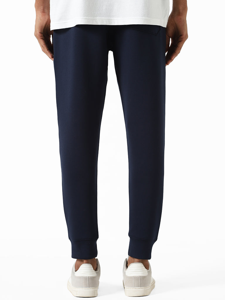 Studiofit Navy Slim-Fit Mid-Rise Joggers