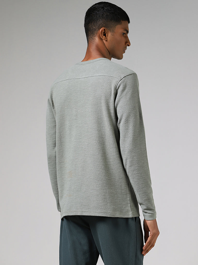 ETA Sage Henley Neckline Slim-Fit T-Shirt