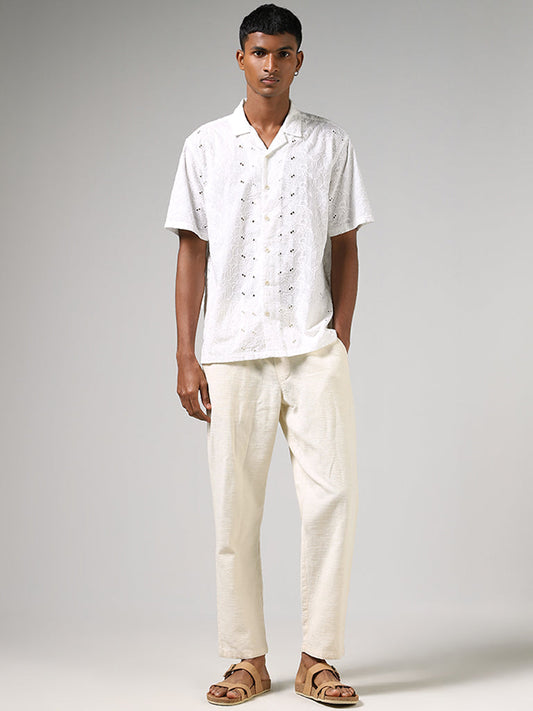 ETA Off White Schiffile Relaxed-Fit Shirt