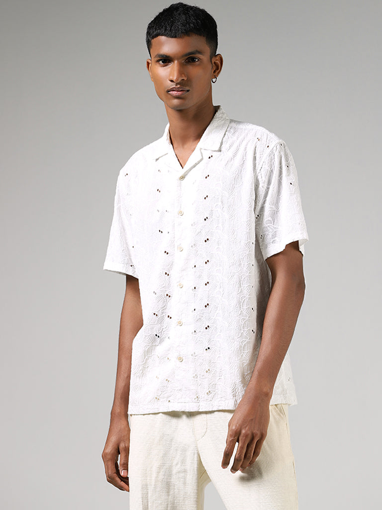 ETA Off White Schiffile Relaxed-Fit Shirt