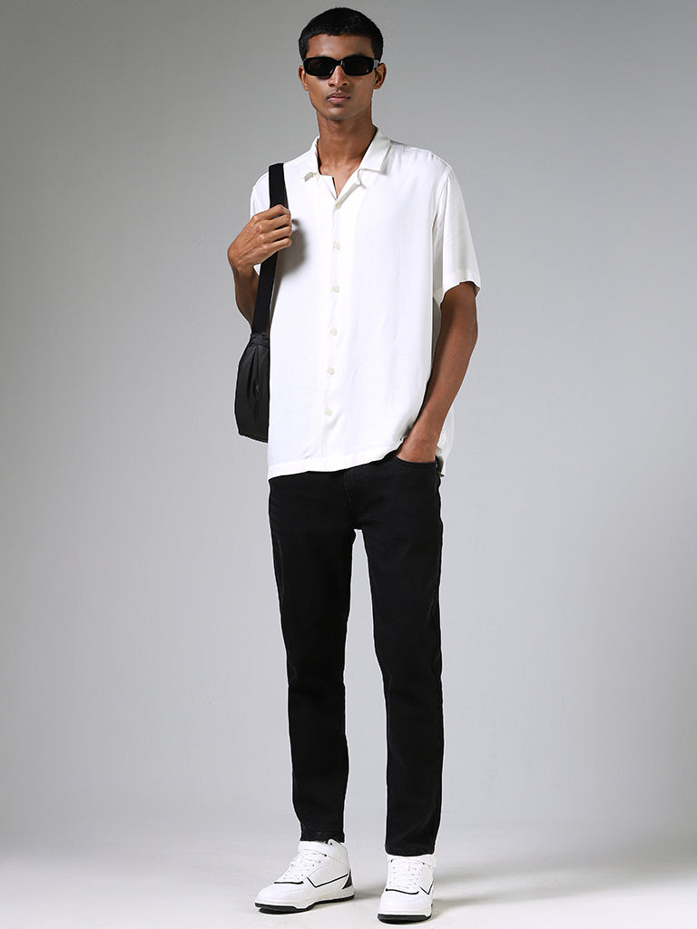 Nuon Solid White Casual Shirt