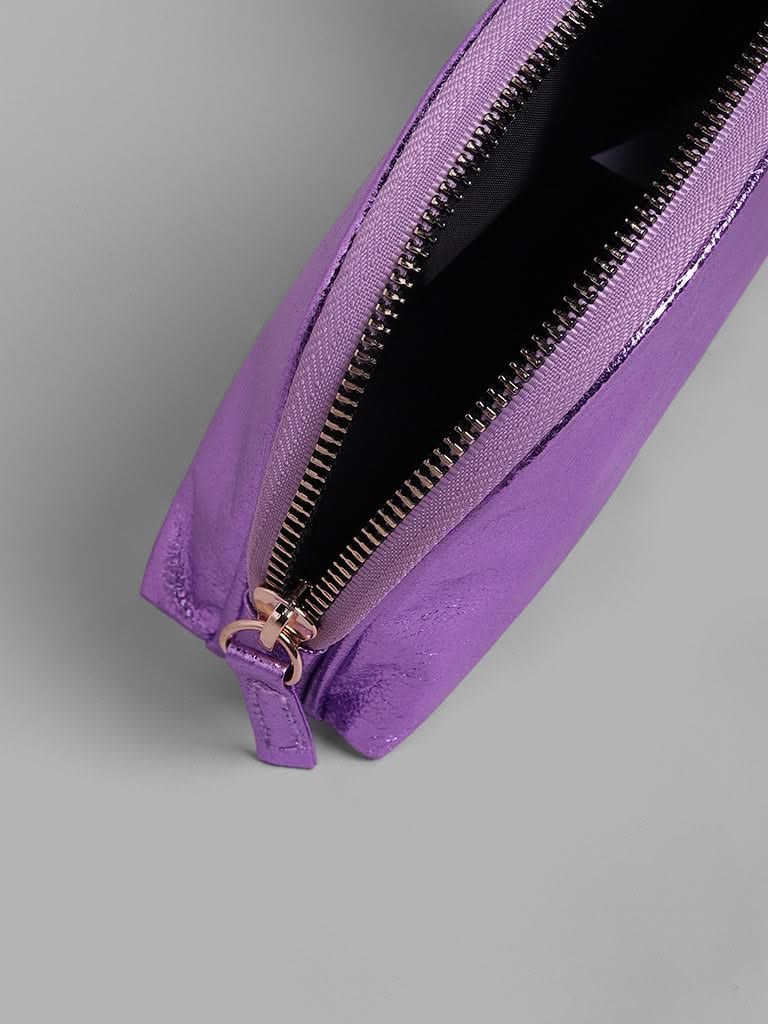 Studiowest Metallic Lavender Pouch