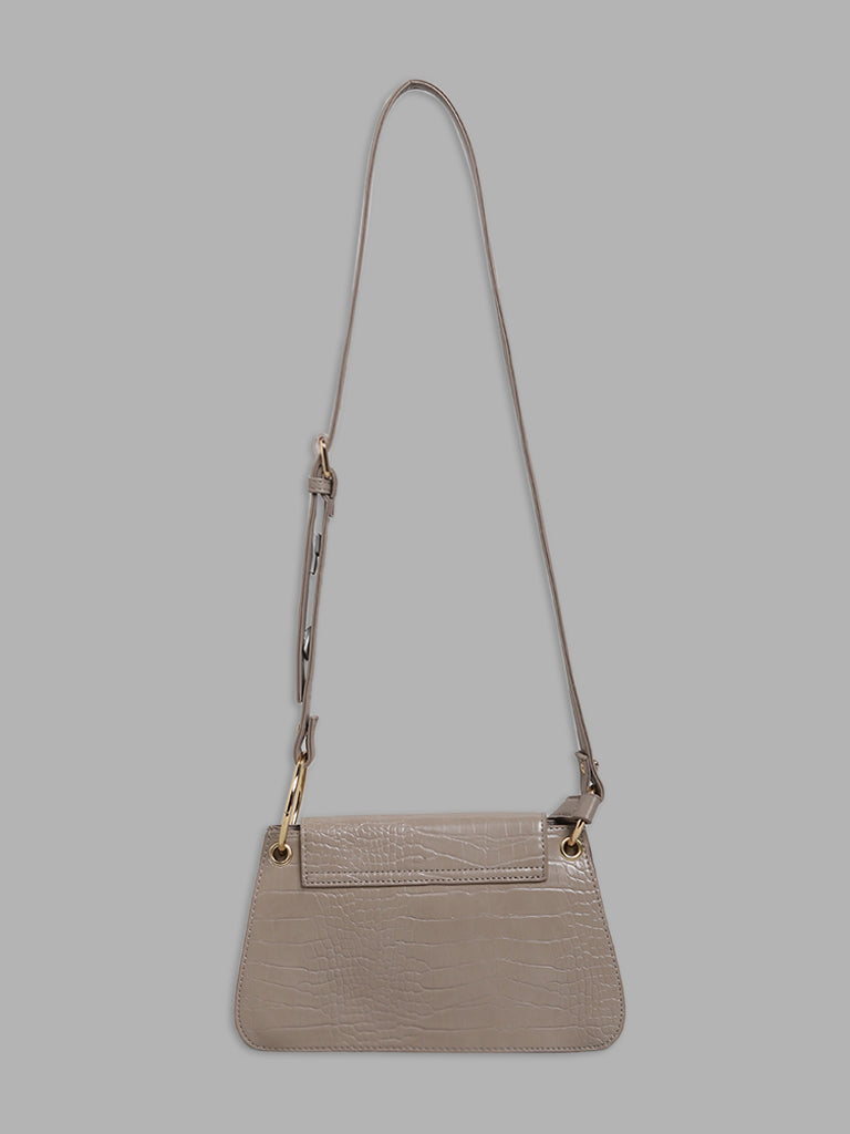 LOV Patterned Beige Shoulder Bag