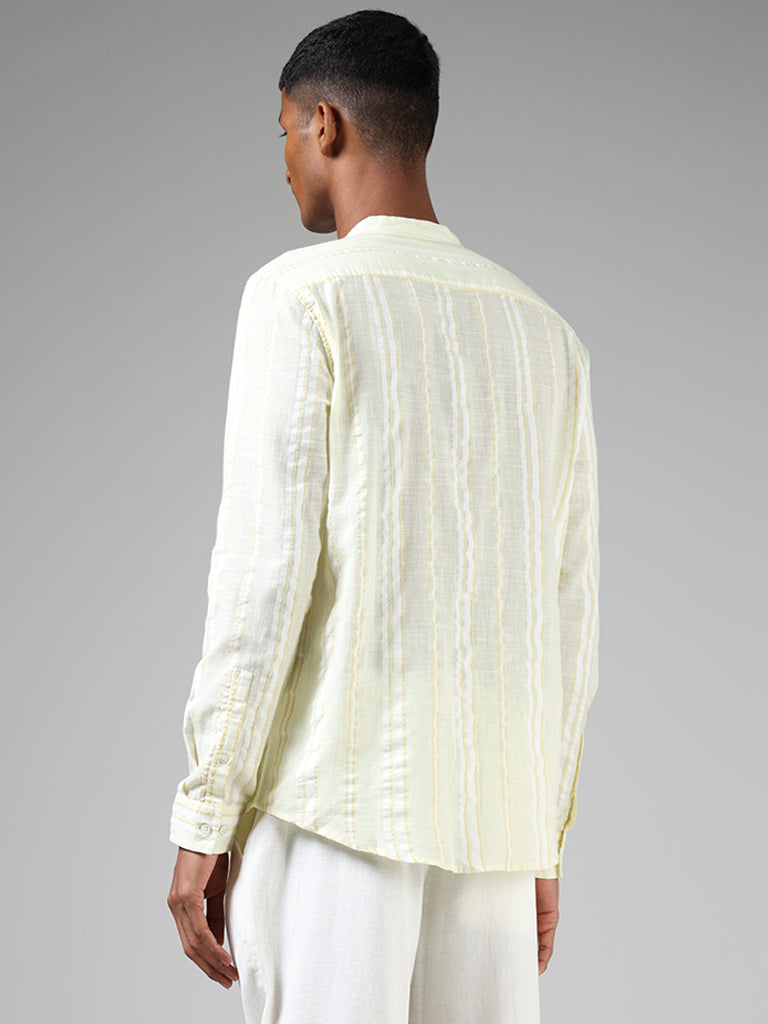 ETA Lime Striped Resort-Fit Shirt